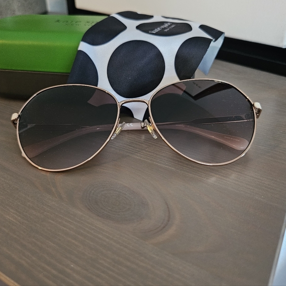 kate spade Accessories - Kate Spade Light Pink / Rose Gold Sunglasses